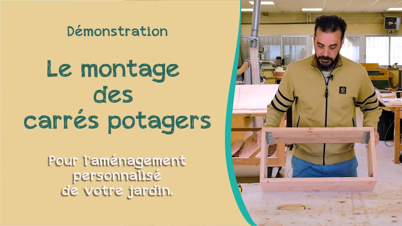 CARRÉS POTAGERS MODULABLES/ le montage du kit