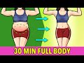 30 Min NO JUMPING Full Body Exercises Burn Fat