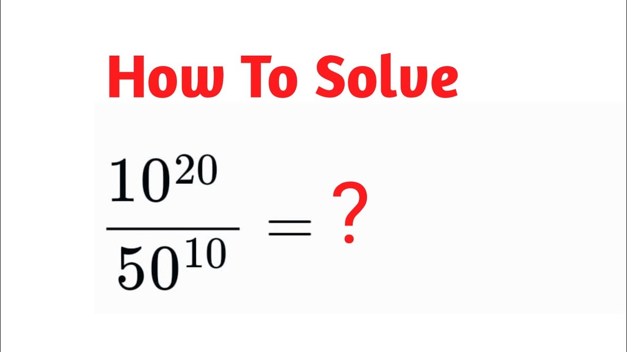 A Nice Power Division Math Problem | Can You Solve This