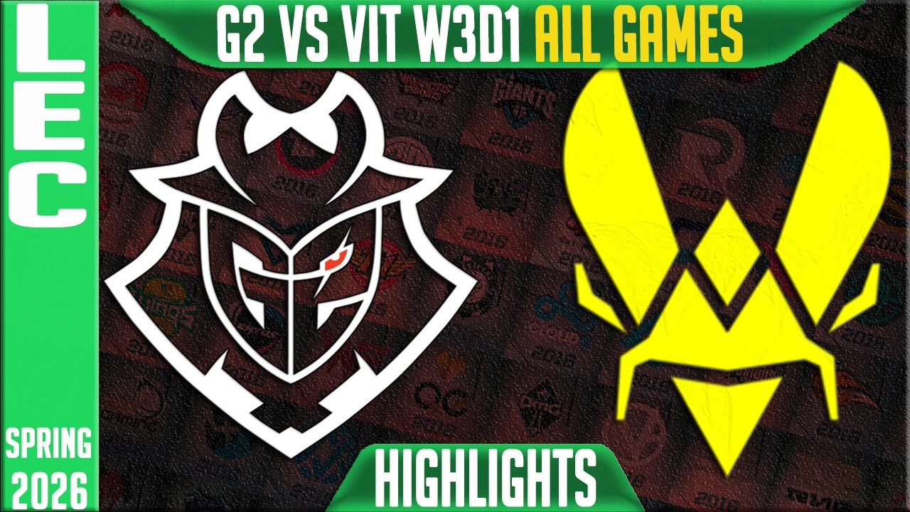 G2 vs VIT Highlights ALL GAMES | LEC Spring 2026 W3D1 | G2 Esports vs Team Vitality
