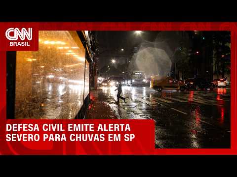 Defesa Civil alerta para risco de temporais na capital paulista e ABC | CNN AGORA