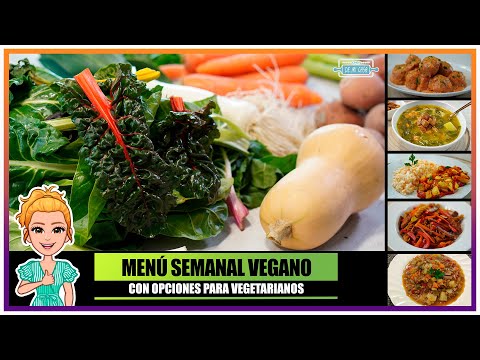 🥕 MENÚ SEMANAL VEGANO - VEGETARIANO 🍅 5 Recetas FÁCILES para COMER VERDURAS con @PlanetaHuertoes00
