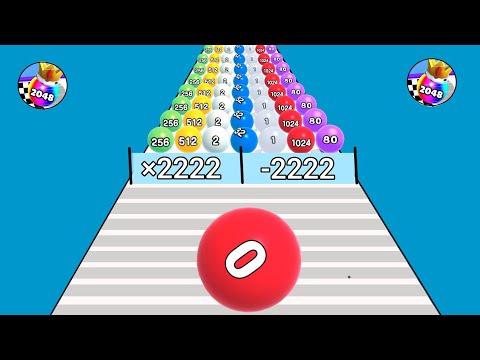 Ball run 2048, Marble Run, Parasites Cleaner - All Levels Gameplay Android,ios Funny Videos part #1