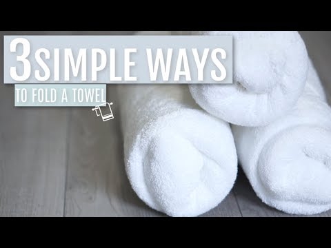 3 Simple Ways to Fold a Bath Towel