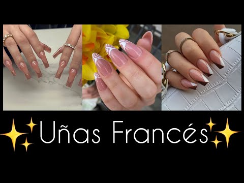 DISEÑO DE UÑAS FRANCÉS #NAILSFRENSH #desingnails #uñasdecoradas #diseñosdeuñas #desingnails #uñas23