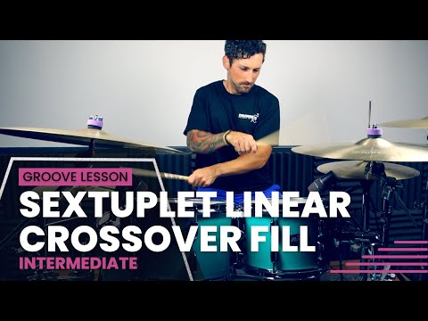 Sextuplet Linear Crossover Fill - Drum Lesson (Intermediate)