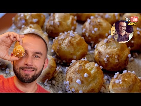 Soft inside, crispy outside chouquettes