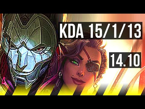 JHIN & Taric vs SAMIRA & Nautilus (ADC) | 15/1/13, Legendary, 700+ games | EUW Grandmaster | 14.10