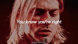 Download lagu Nirvana - You Know You’re Right (lyrics) mp3 Download lagu Nirvana - You Know You’re Right (lyrics) mp3