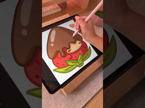 day in the life as an artist | making digital stickers for Valentine's day 💕