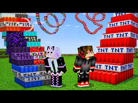 IF YOU CHOOSE THE WRONG TNT STAIR ,YOU DIE!