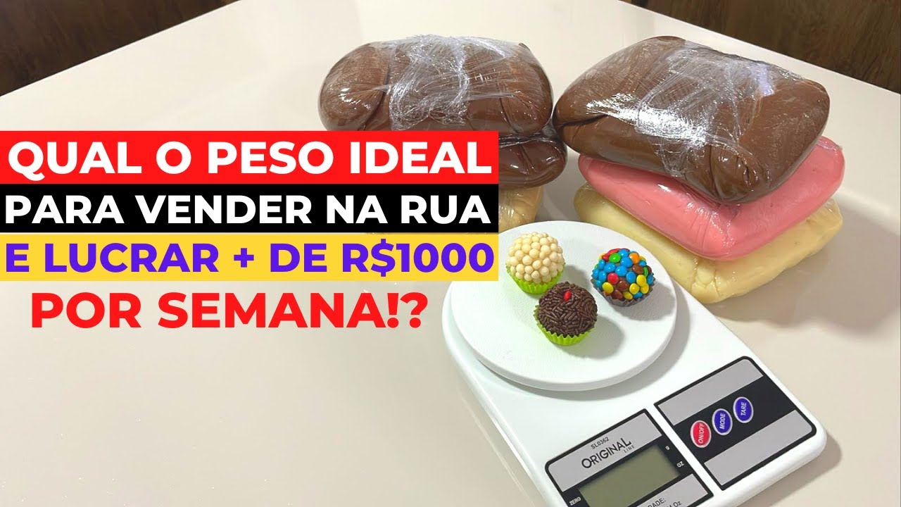 FATURE R$ 300 POR DIA COM ESSE BRIGADEIRO (PESO IDEAL PARA VENDER NA RUA)