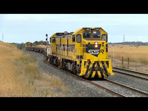 Southern Shorthaul Railroad (SSR) Broad Gauge Rail Train (9/1/2022) - PoathTV Australian Railways