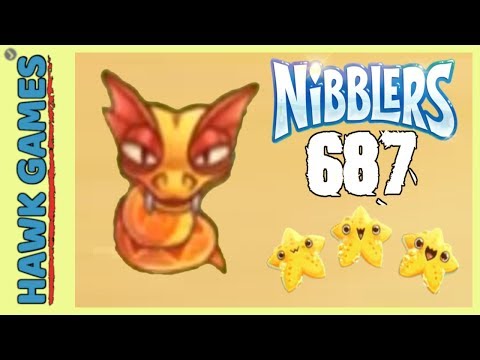 Fruit Nibblers Level 687 - 3 Stars Walkthrough, No Boosters