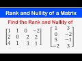 12 Rank And Nullity Of A Given Matrix Row Echelon Form