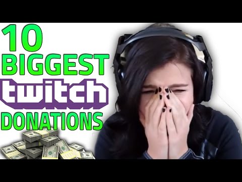 Top 10 BIGGEST Twitch Donations & Funny Reactions