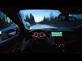 BMW F10 525d XDrive 160kW POV Drive In Winter Snow