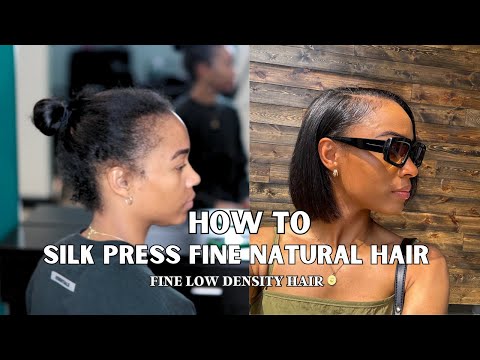 HOW TO SILK PRESS SHORT FINE THIN LOW DENSITY NATURAL...