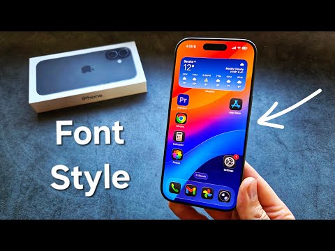 iPhone 17 - How to Change Font Style