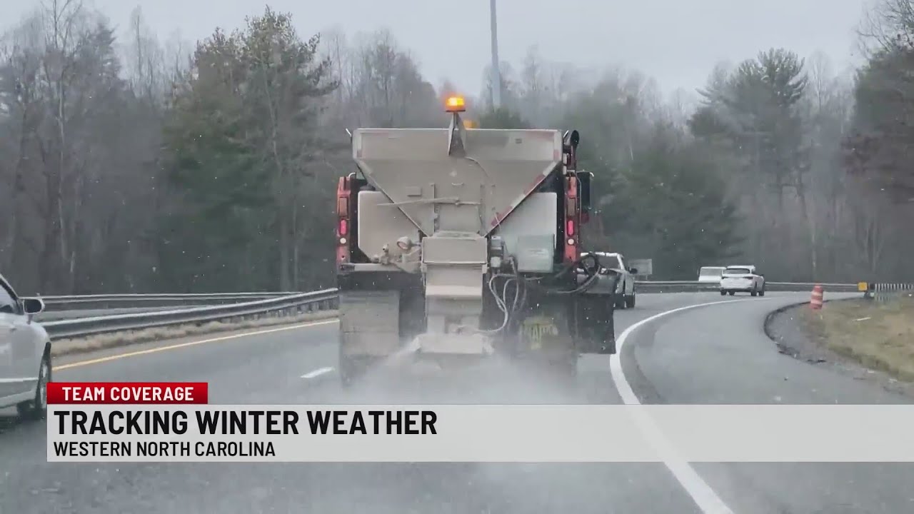 Western North Carolina sees light snowfall from winter storm