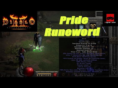 Diablo 2 Resurrected - Pride Runeword