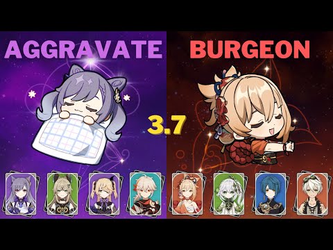 C4 Aggravate Keqing & C0 Burgeon Yoimiya - 3.7 Spiral Abyss Floor 12