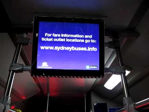 A typical televinion on a STA Buses