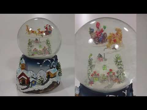 50 0844  Snekugle Julemanden på kanetur