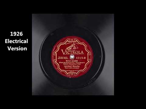 Lambert Murphy: 1924 & 1926 "ROSE-MARIE" -  A Virtual Duet in HD