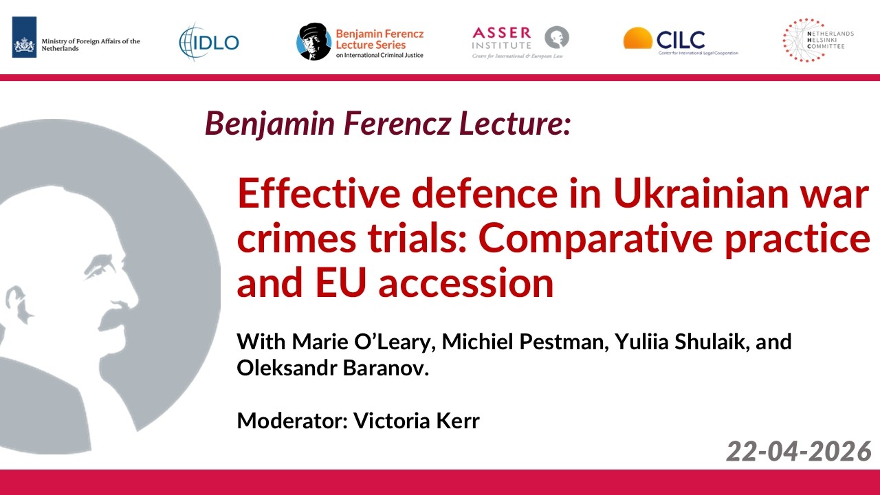 BF Lecture: Effective defence in Ukrainian war crimes trials: Comparative practice and EU accession