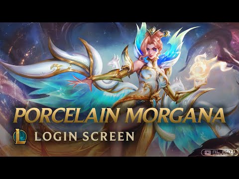 Porcelain Morgana Catseye Chroma | Login Screen - League of Legends [4K 60fps Animated Splash Art]