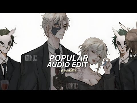 Popular - The Weeknd, Playboi Carti, Madonna [Edit Audio]