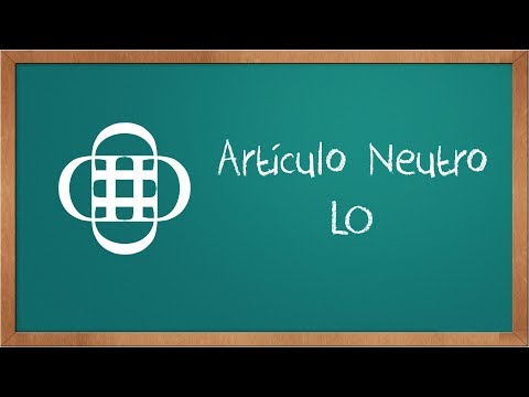 The Neutral Article - LO