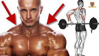 7 BEST TRAPS WORKOUT AT GYM WITH BARBELL ONLY