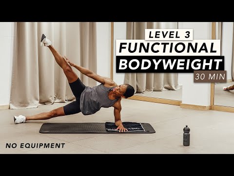 HOME WORKOUT // FUNCTIONAL BODYWEIGHT LEVEL 3 // REBECCA BATHEL