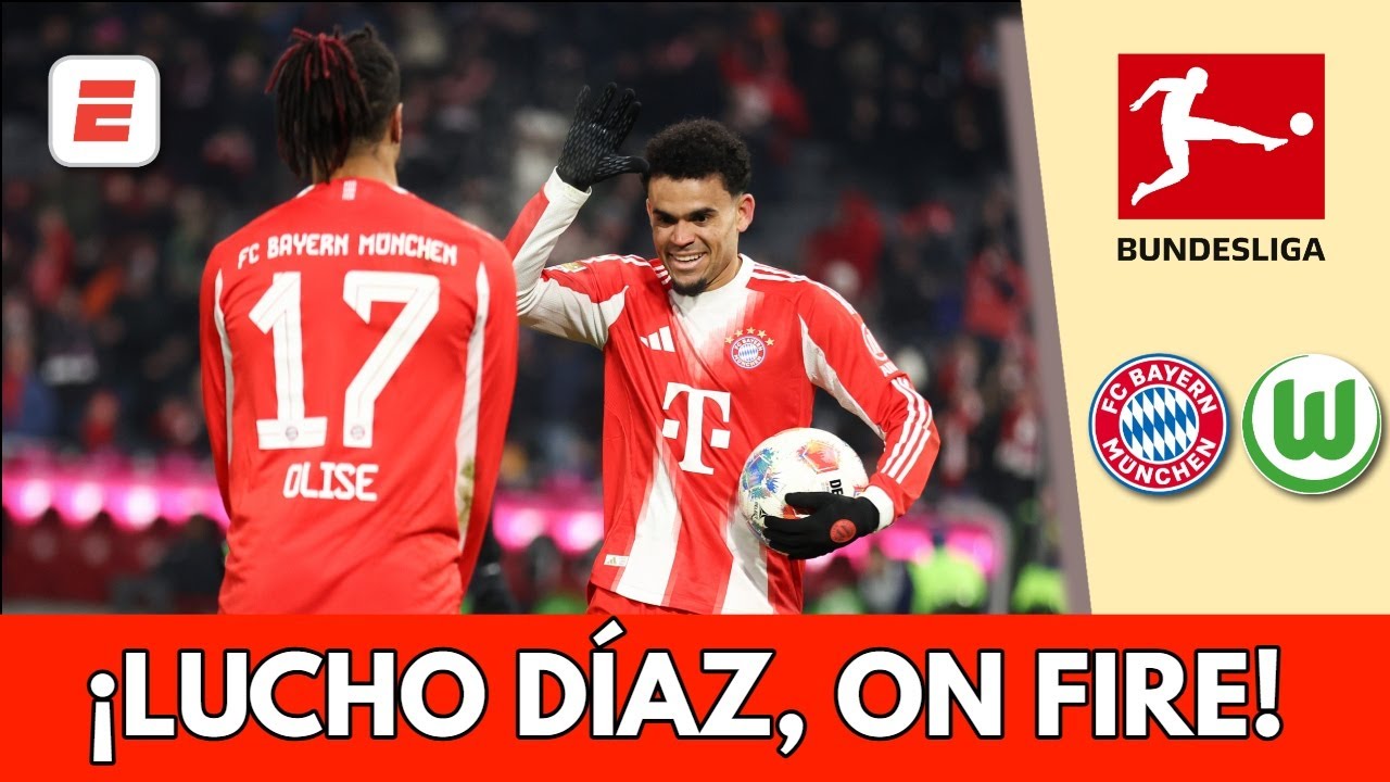 Doblete de Luis Díaz para que el Bayern Munich celebre el 4-1 frente al Wolfsburgo | Bundesliga