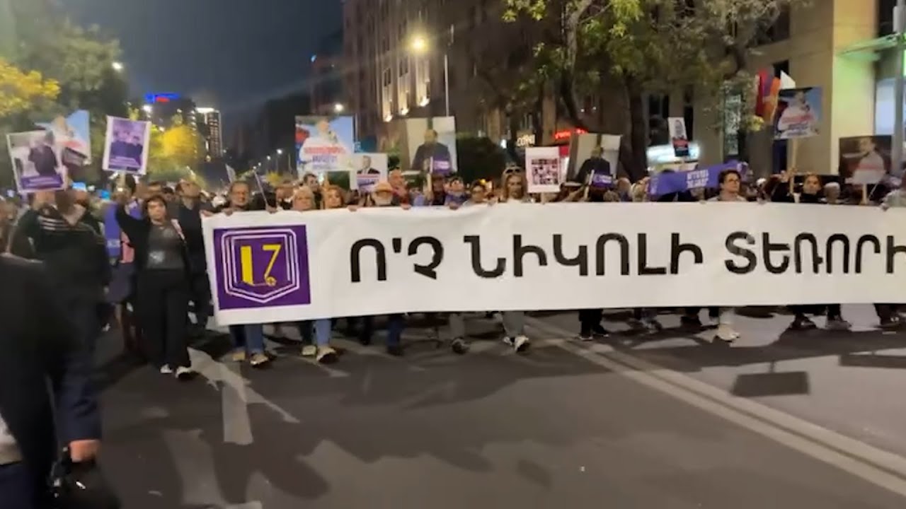 Երթից տեսանյութ․ «Ոչ Նիկոլի տեռորին»