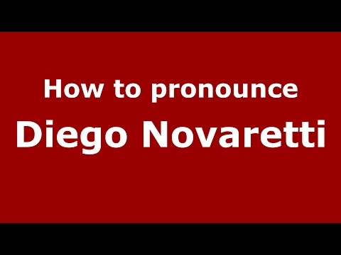 How to pronounce Diego Novaretti (Spanish/Argentina) - PronounceNames.com