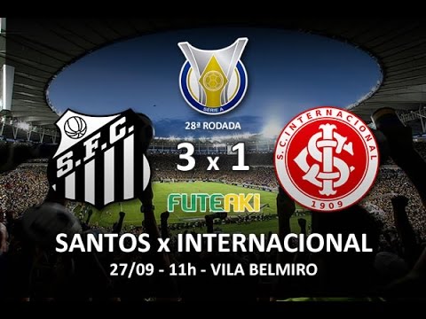 Melhores momentos: Santos 3 x 1 Internacional pela 28ª rodada do Campeonato Brasileiro