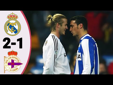 Real Madrid 2 × 1 Deportivo Coruna | Extended Highlight and All Goals- 2003-2004 HD