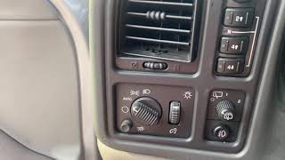 Headlight Switch Replacement 2004 Chevy Tahoe