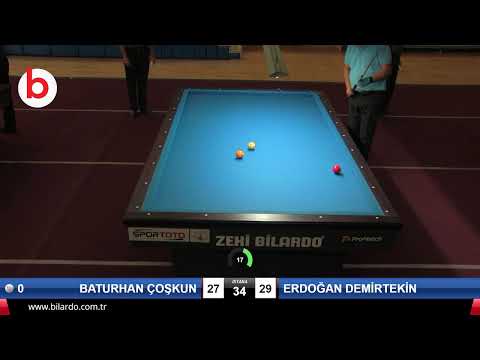 BATURHAN ÇOŞKUN & ERDOĞAN DEMİRTEKİN Bilardo Maçı - 2019 TÜRKİYE KUPASI 2.ETAP ERKEKLER-5.ÖN ELEME