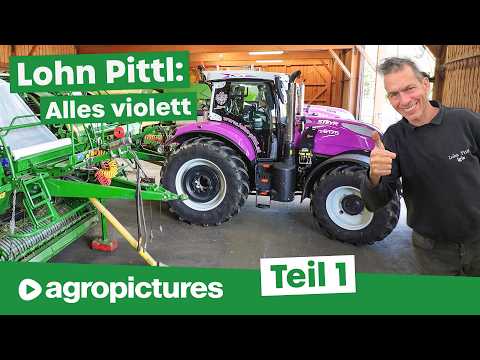 Lohnunternehmer Doku: Lohn Pittl aus Tirol fährt violette Steyr Traktoren | Gülle, Mist, Ackerbau