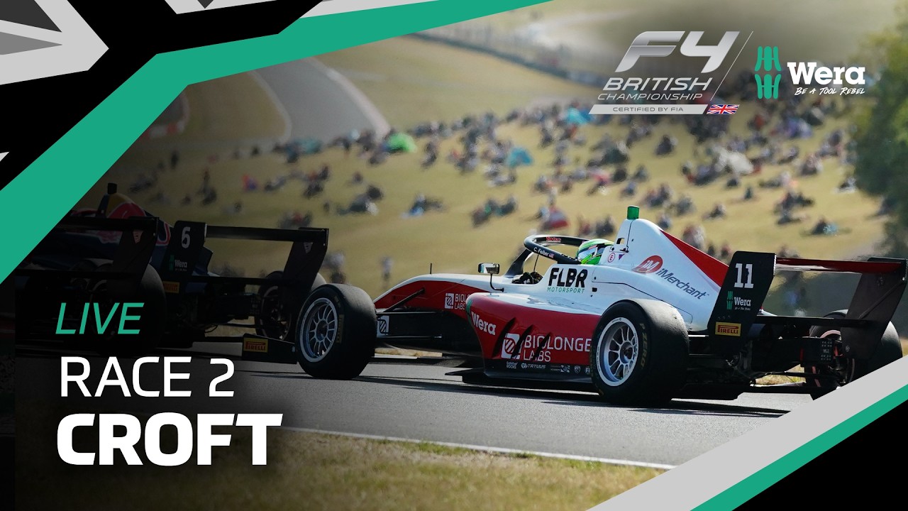 📺 LIVE | Round 8 | Race 2 | Croft | Wera Tools British F4