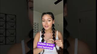 BUBBLE BRAIDS tips *QUICK &amp; EASY* hairstyle with Sofia