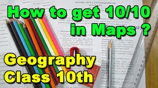 Maps in Geography Class 10 | How to get 10/10 (Important Points) | ICSE Geography 2025 Exam