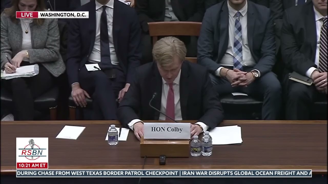 WATCH: Honorable Elbridge Colby Delivers his Opening remarks on the U.S. Military - 03/05/26