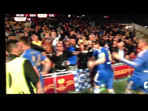Branislav Ivanovic goal in Benfica - Chelsea (final Europa League)