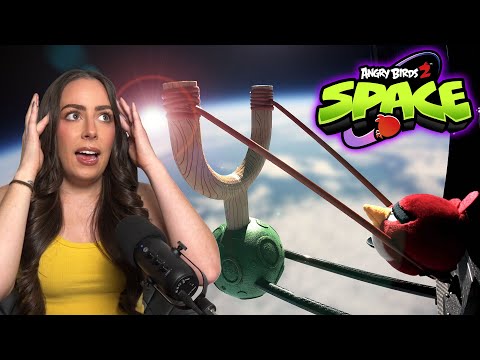 Angry Birds Slingshot LITERALLY into Space??!! 🪐 (World Record Attempt)