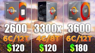 Video thumbnail for Ryzen 3 3300X vs Ryzen 5 2600 vs Ryzen 5 3600 Test in 9 Games by Testing Games